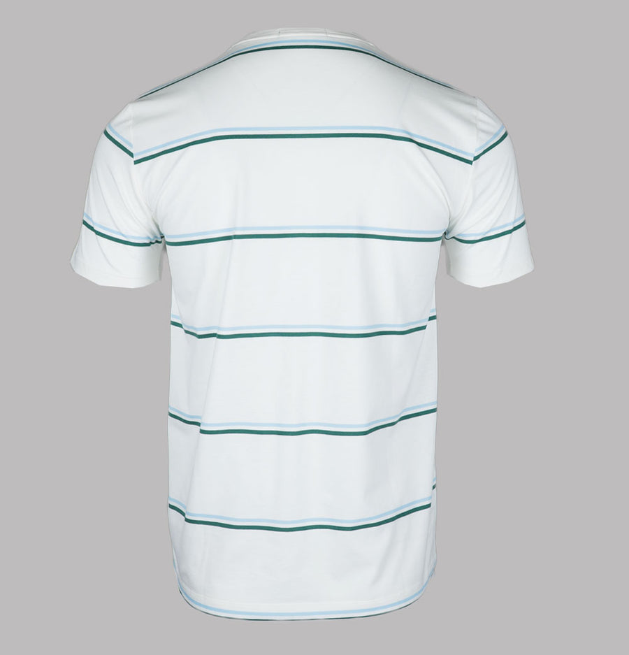 Fred Perry Fine Stripe T-Shirt Snow White