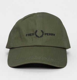 Fred Perry Graphic Branded Twill Cap Uniform Green/Black