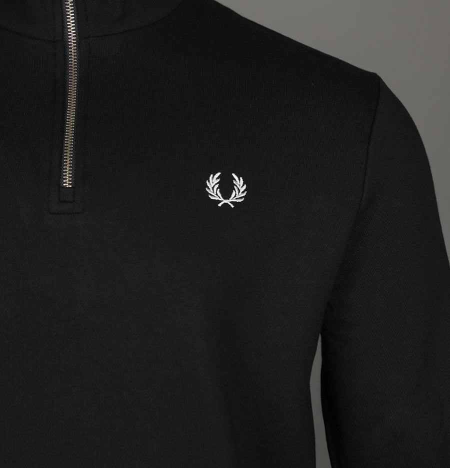 Fred Perry Half Zip Sweatshirt Black