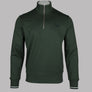 Fred Perry Half Zip Sweatshirt Court Green/Snow White/Navy