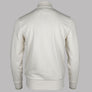 Fred Perry Half Zip Sweatshirt Ecru/Tennis Ball Yellow/Anchor Grey