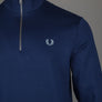 Fred Perry Half Zip Sweatshirt French Navy/Champions Gold/Stockport Blue