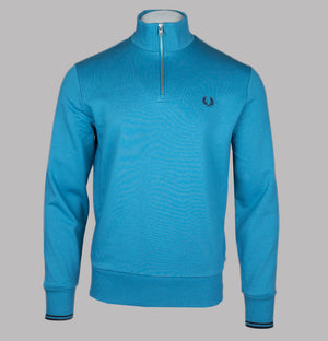 Fred Perry Half Zip Sweatshirt Ocean/Navy