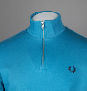 Fred Perry Half Zip Sweatshirt Ocean/Navy