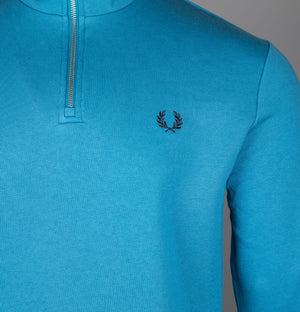 Fred Perry Half Zip Sweatshirt Ocean/Navy