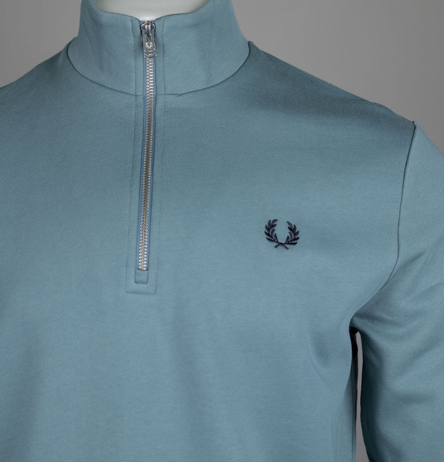Fred Perry Half Zip Sweatshirt Stockport Blue/Navy