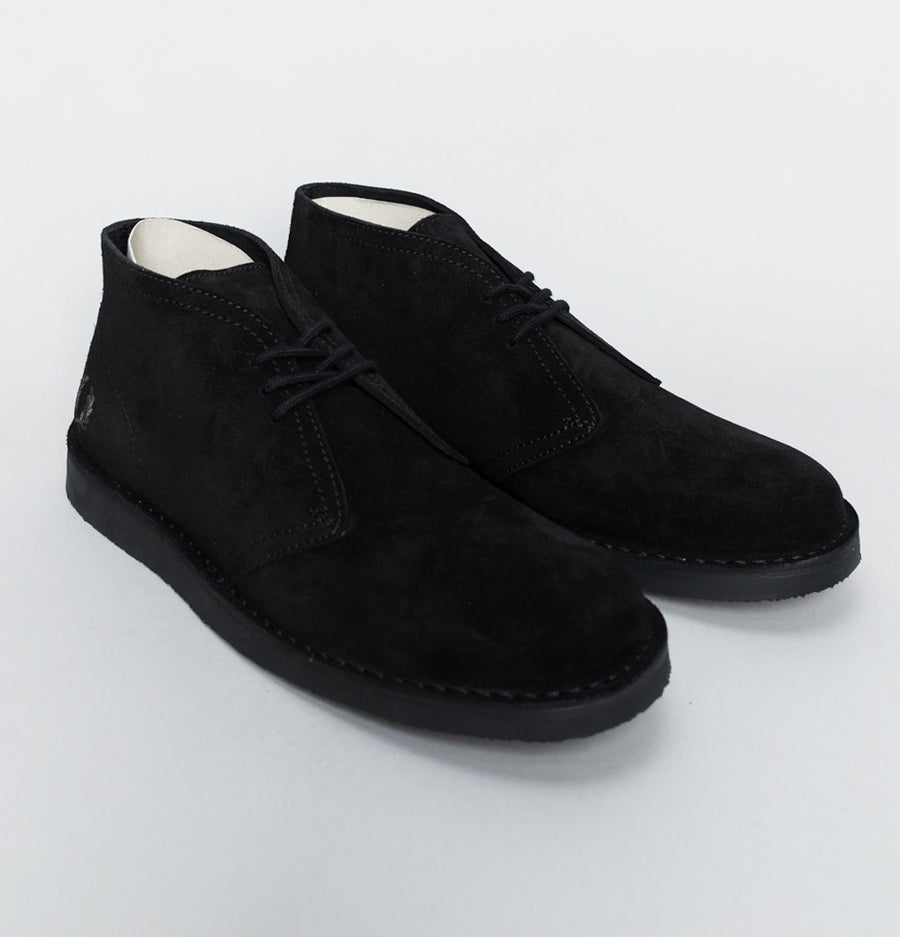 Fred Perry Hawley Suede Boots Black