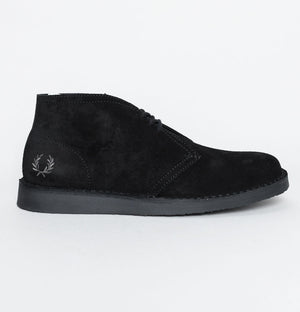 Fred Perry Hawley Suede Boots Black
