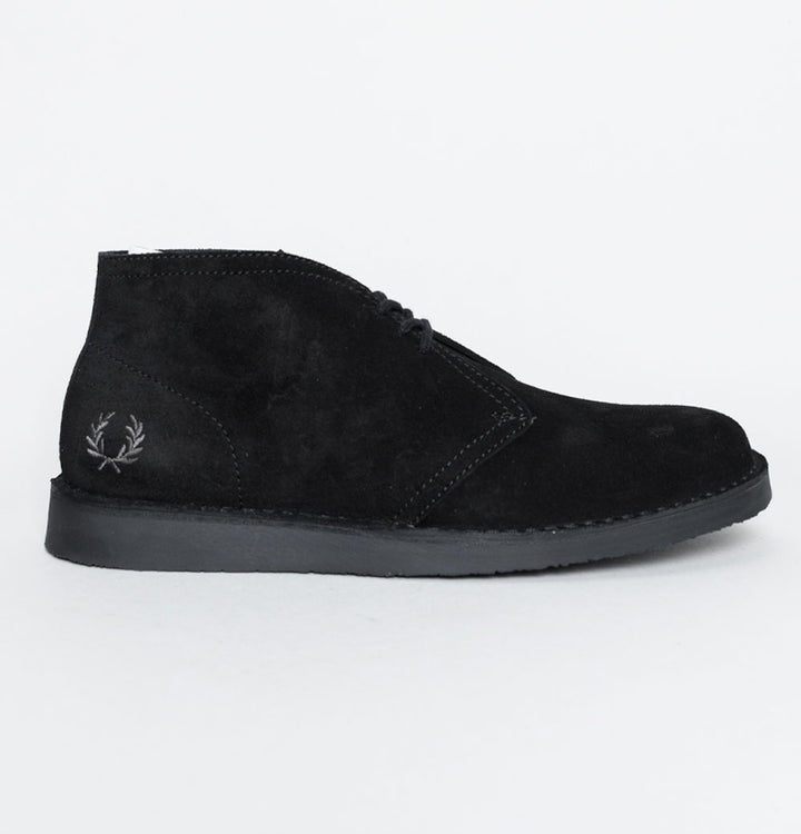 Fred Perry Hawley Suede Boots Black