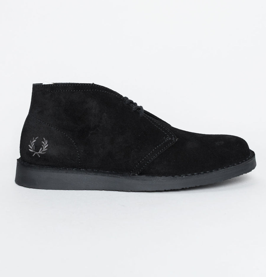 Fred Perry Hawley Suede Boots Black