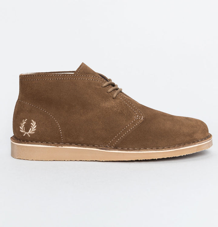 Fred Perry Hawley Suede Boots Marsh Brown