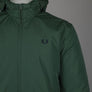 Fred Perry Hooded Brentham Jacket Court Green
