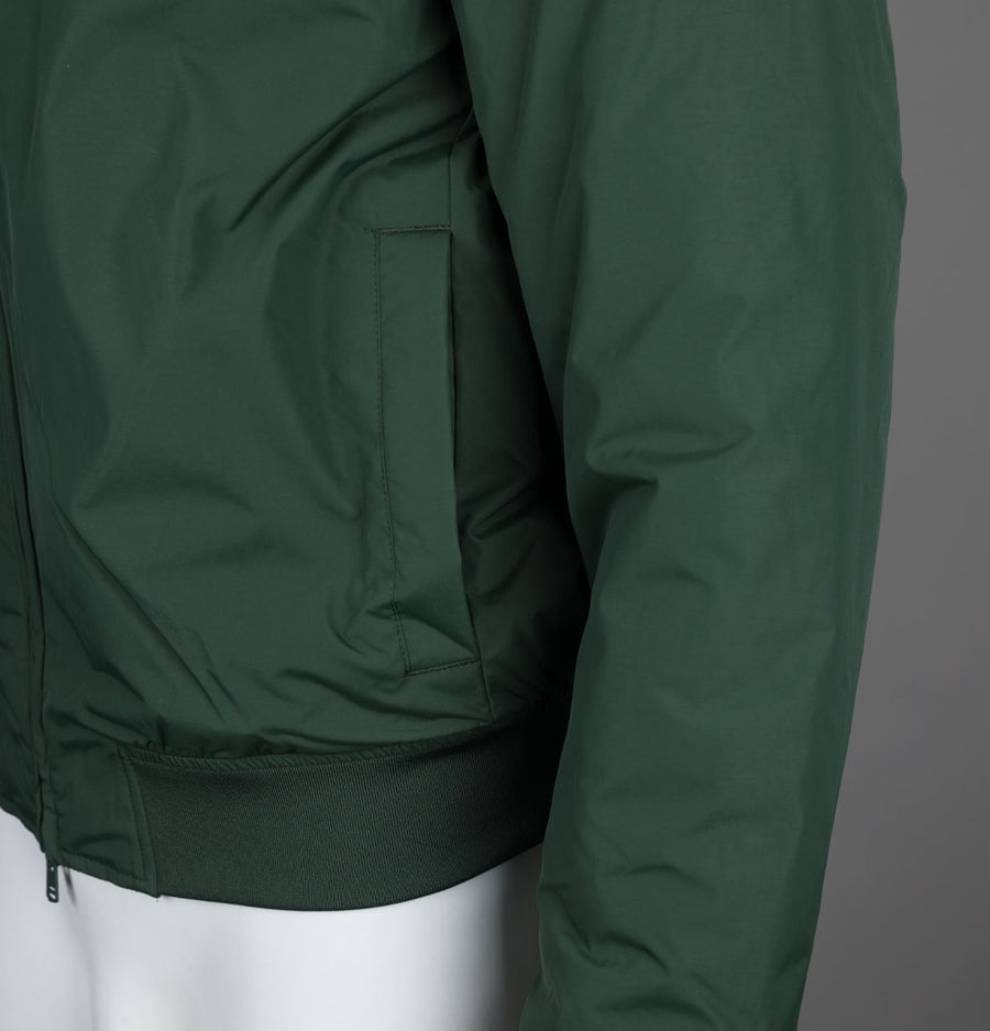 Fred Perry Hooded Brentham Jacket Court Green