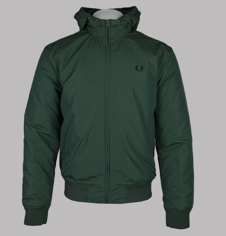 Fred Perry Hooded Brentham Jacket Court Green