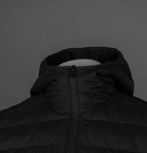 Fred Perry Hooded Insulated Jacket Black/Green