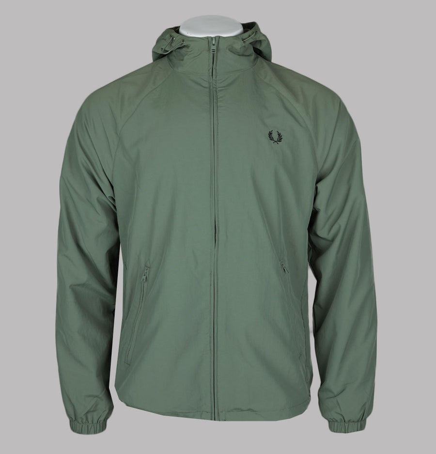 Fred Perry Hooded Shell Jacket Laurel Wreath Green