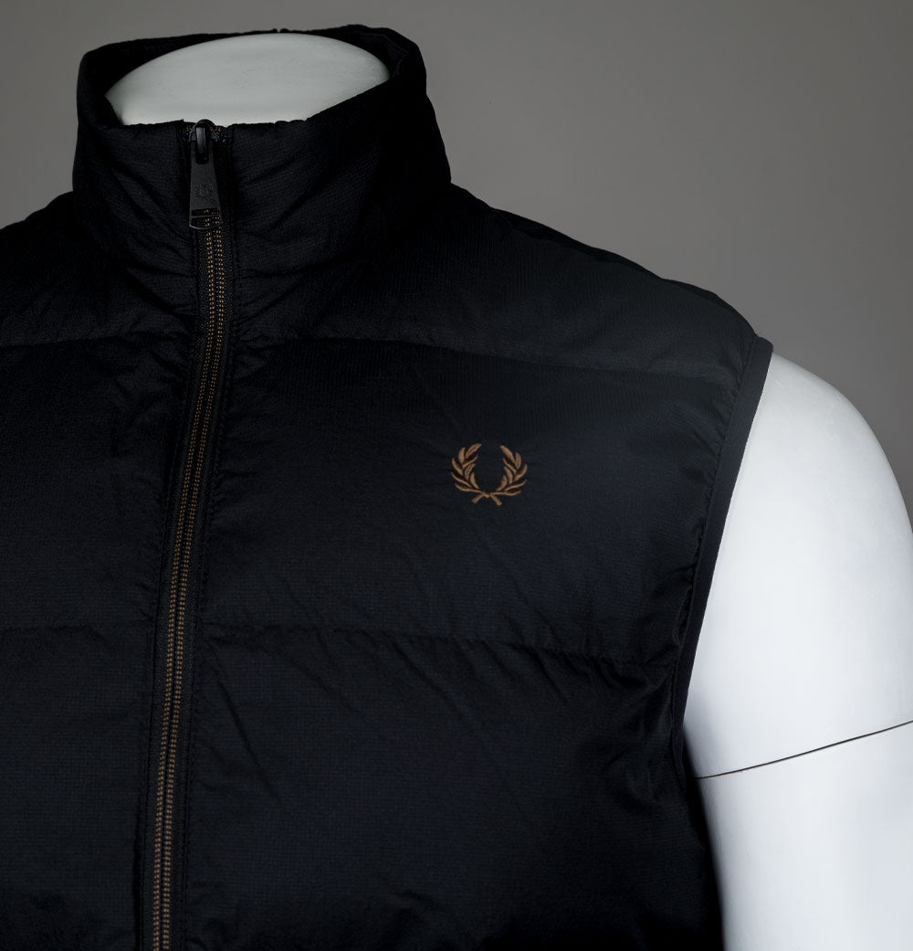Fred Perry Insulated Gilet Black