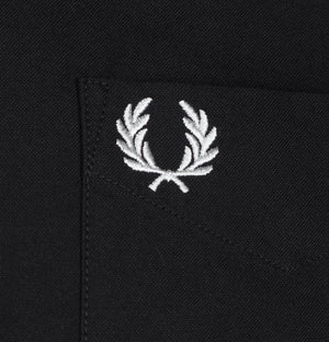 Fred Perry LS Oxford Shirt Black