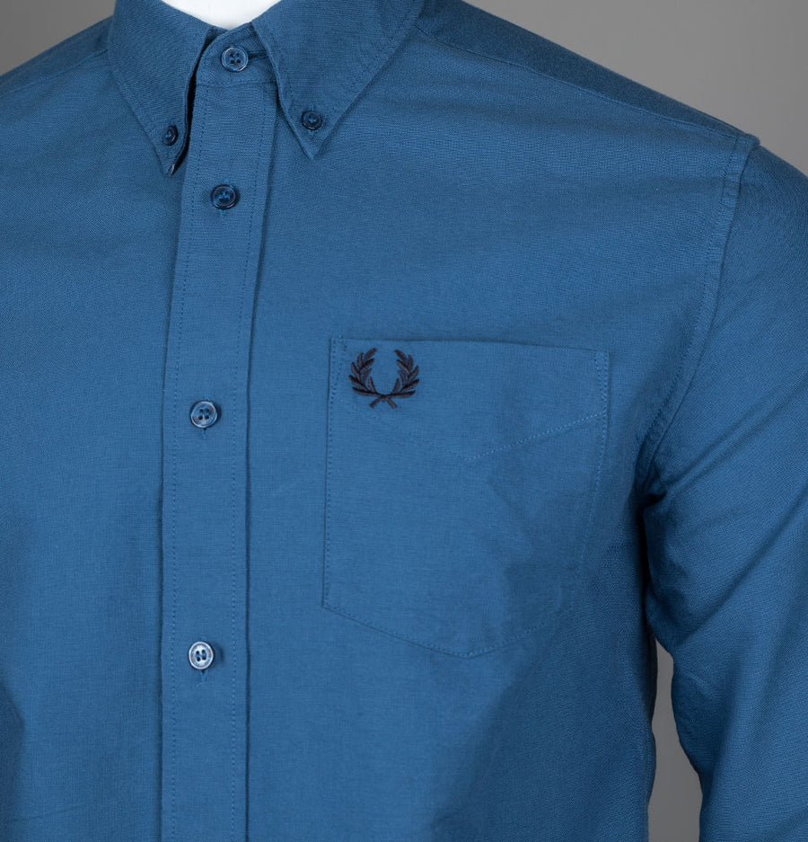 Fred Perry LS Oxford Shirt Midnight Blue