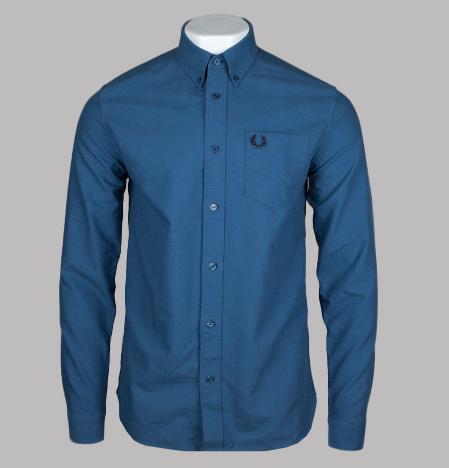 Fred Perry LS Oxford Shirt Midnight Blue