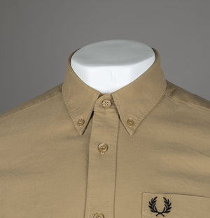 Fred Perry LS Oxford Shirt Warm Stone