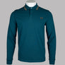 Fred Perry LS Twin Tipped Polo Shirt Dark Petrol/Shaded Stone