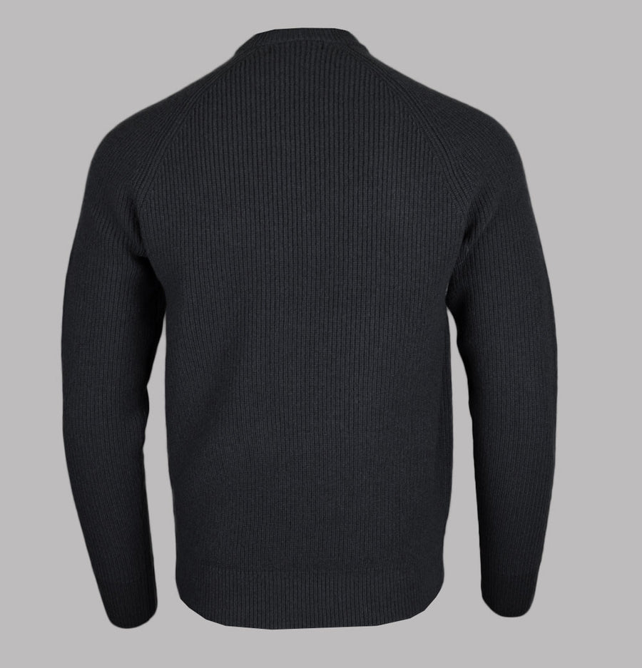 Fred Perry Lambswool Raglan Jumper Anchor Grey