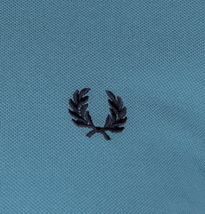 Fred Perry M3600 Polo Shirt Ash Blue/Golden Hour/Navy