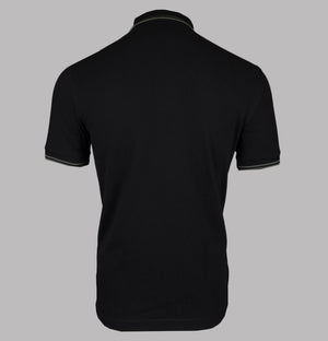 Fred Perry M3600 Polo Shirt Black/Field Green