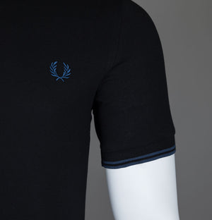 Fred Perry M3600 Polo Shirt Black/Midnight Blue