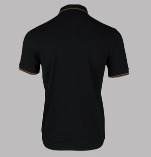 Fred Perry M3600 Polo Shirt Black/Shaded Stone
