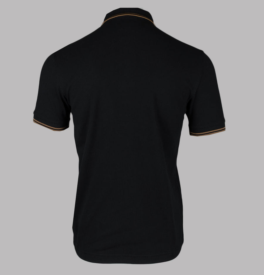 Fred Perry M3600 Polo Shirt Black/Shaded Stone