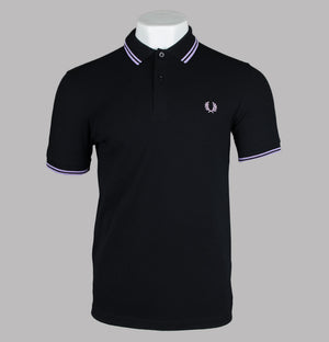 Fred Perry M3600 Polo Shirt Black/Ultra Violet