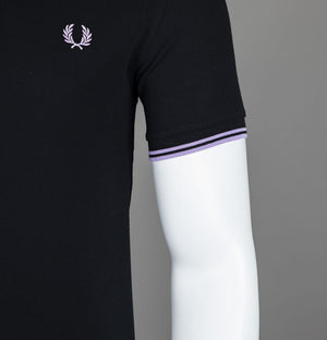 Fred Perry M3600 Polo Shirt Black/Ultra Violet