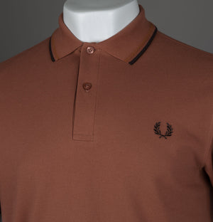 Fred Perry M3600 Polo Shirt Cinnamon/Nut Flake/Carrington Brick