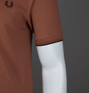 Fred Perry M3600 Polo Shirt Cinnamon/Nut Flake/Carrington Brick
