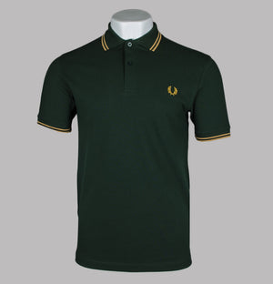 Fred Perry M3600 Polo Shirt Court Green/Honeycomb