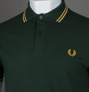 Fred Perry M3600 Polo Shirt Court Green/Honeycomb