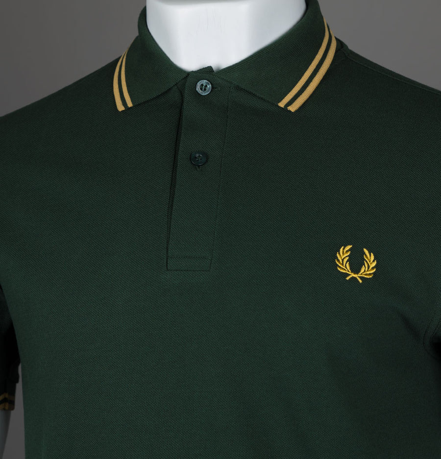 Fred Perry M3600 Polo Shirt Court Green/Honeycomb