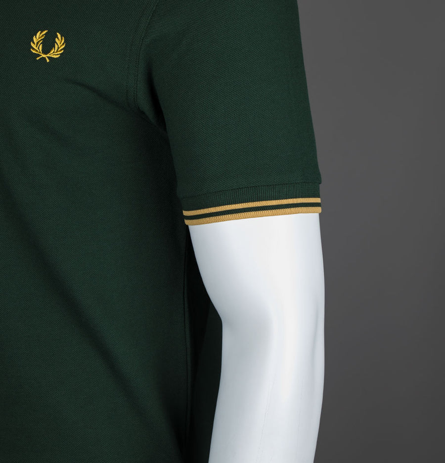 Fred Perry M3600 Polo Shirt Court Green/Honeycomb