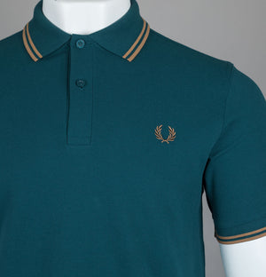 Fred Perry M3600 Polo Shirt Dark Petrol/Shaded Stone