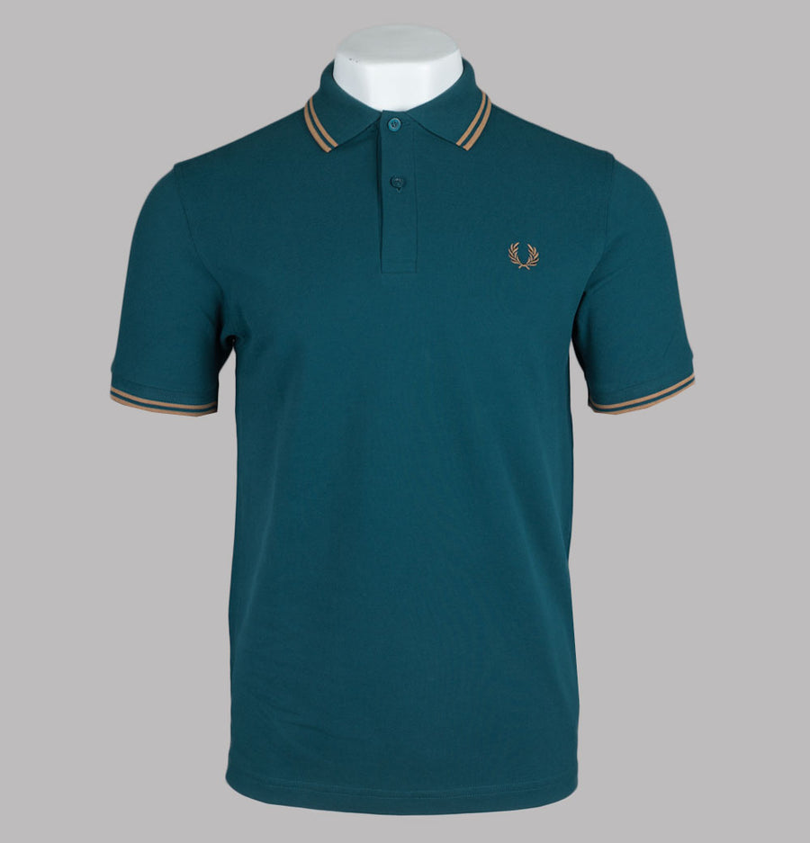 Fred Perry M3600 Polo Shirt Dark Petrol/Shaded Stone