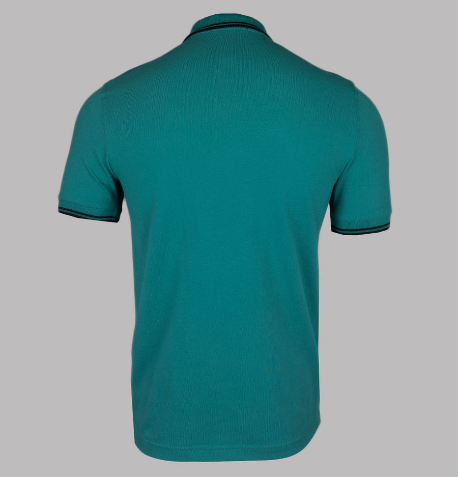 Fred Perry M3600 Polo Shirt Deep Mint/Black