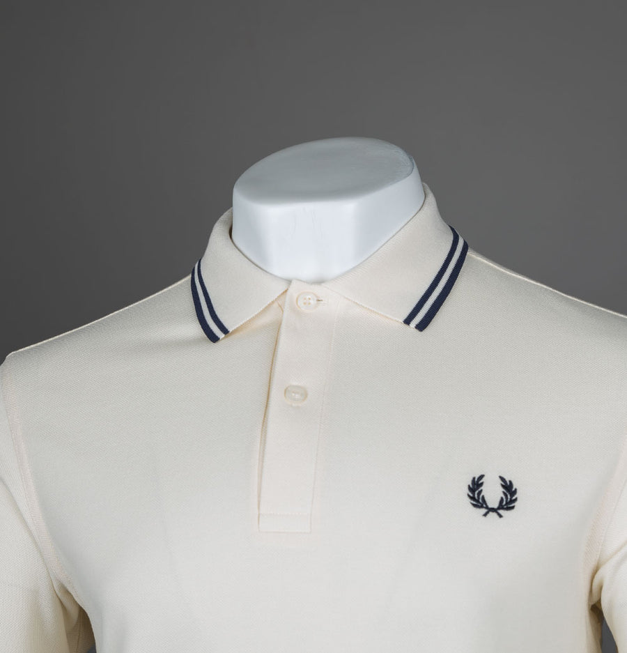 Fred Perry M3600 Polo Shirt Ecru/Tennis Blue