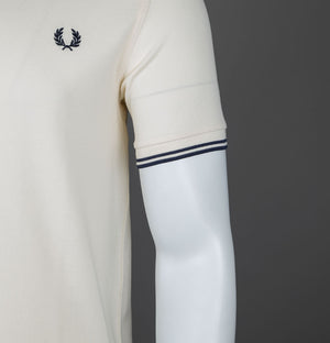 Fred Perry M3600 Polo Shirt Ecru/Tennis Blue