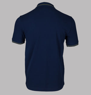 Fred Perry M3600 Polo Shirt French Navy/Olive Mint