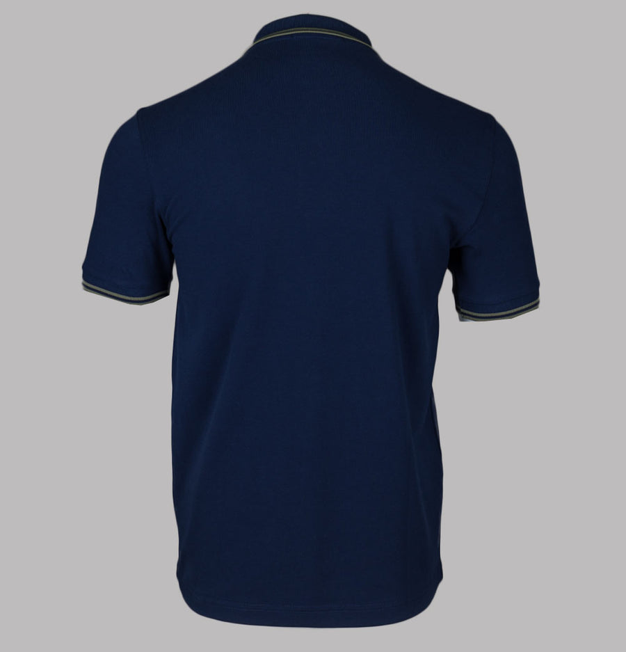 Fred Perry M3600 Polo Shirt French Navy/Olive Mint