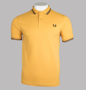 Fred Perry M3600 Polo Shirt Golden Hour/Navy
