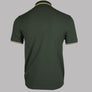 Fred Perry M3600 Polo Shirt Hunting Green/Light Ice/Lemon Barley
