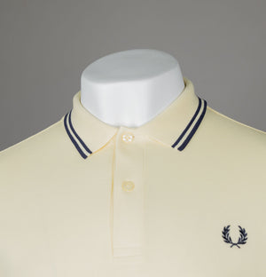 Fred Perry M3600 Polo Shirt Ice Cream/French Navy